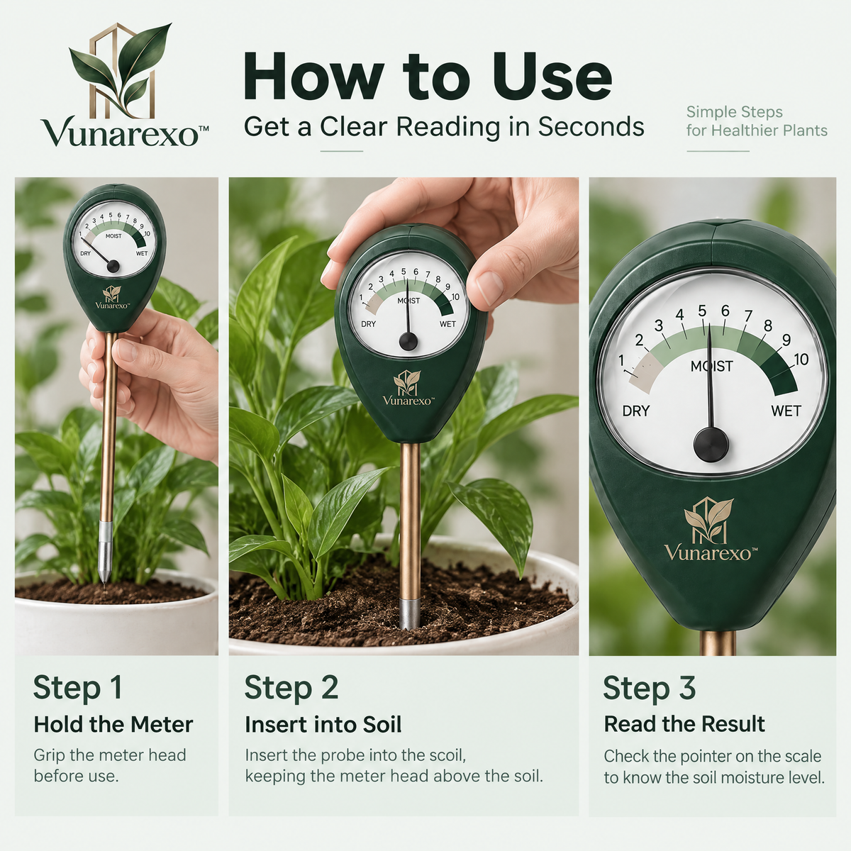 Vunarexo™ Soil Moisture Gauge
